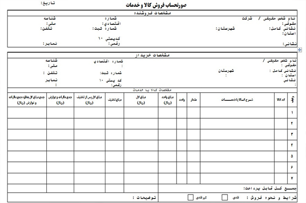 تفاوت فاکتور رسمی و غیر رسمی